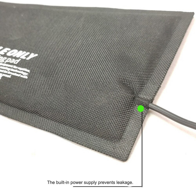 Placă de încălzire USB pentru animale de companie pentru reptile, temperatură reglabilă cu comutator de timp Covoraș de încălzire impermeabil pentru șopârlă țestoasă târâtă