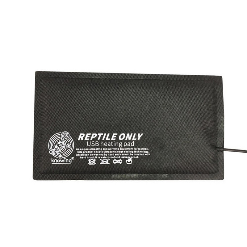 Placă de încălzire USB pentru animale de companie pentru reptile, temperatură reglabilă cu comutator de timp Covoraș de încălzire impermeabil pentru șopârlă țestoasă târâtă