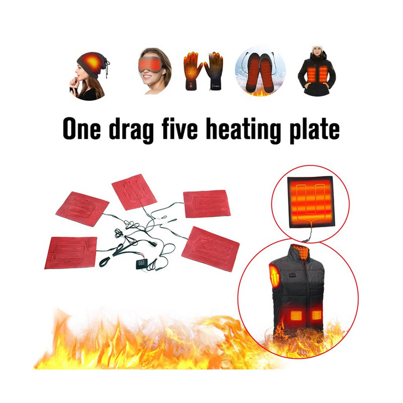12V 24V elektrická vykurovacia fólia, tepelná podložka z uhlíkových vlákien, infračervený ohrievač, obal, bunda, vesta, rukavice, ponožky, nohavice, opasky, oblečenie