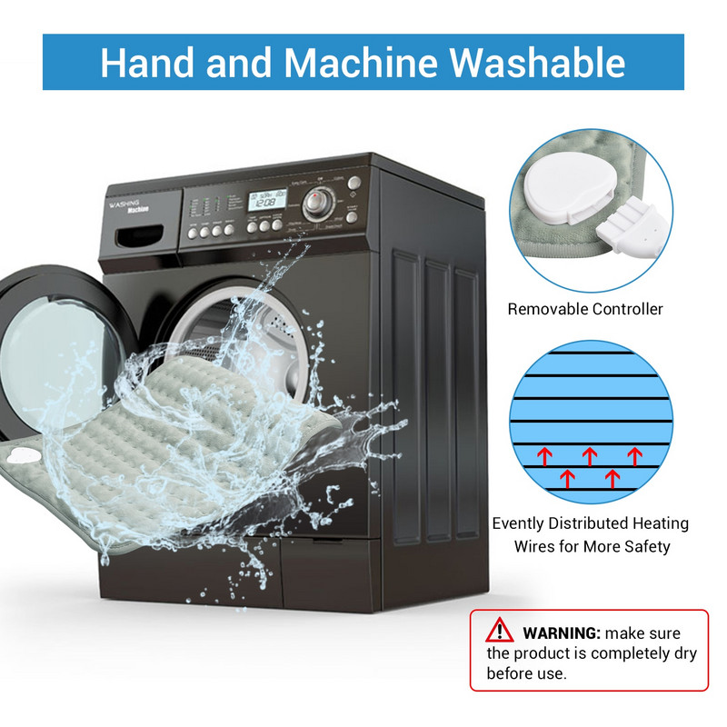 NICREW 120V 50W Električni grijač za ramena, vrat, leđa, kralježnica, noge, ublažavanje bolova Zimski grijač, električni grijač, grijač, novo