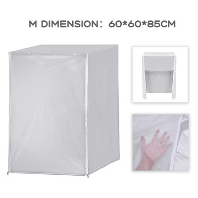 PEVA Oxford kryt na práčku, predný priehľadný vodotesný kryt na sušičku bielizne, ochranný kryt na sušičku bielizne, ochranný kryt na práčku, veľkosť S/M/L/XL