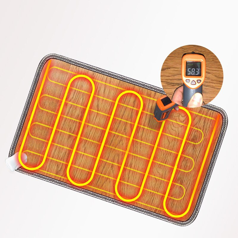 30x50 cm odinis elektrinis šildymo padas 2 pavarų šildytuvas pėdai šilumos kilimėlis pėdų šildytuvas kojoms kilimas termostatas šildymo įrankiai namų biuras