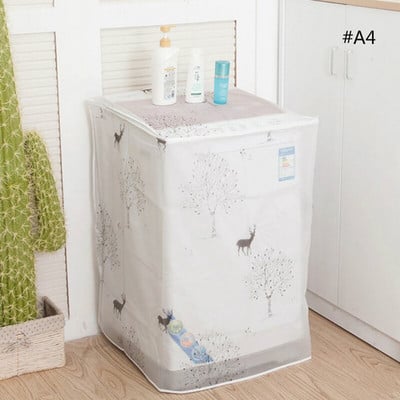 Predný horný otvorený kryt práčky PEVA opaľovací krém proti prachu vodotesné puzdro ochranný plášť práčky 1 ks