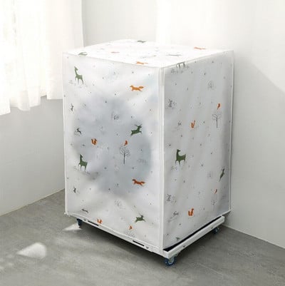 Predný horný otvorený kryt práčky PEVA opaľovací krém proti prachu vodotesné puzdro ochranný plášť práčky 1 ks