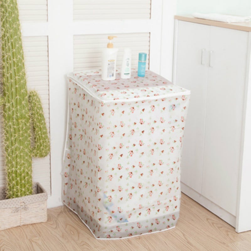 Predný horný otvorený kryt práčky PEVA opaľovací krém proti prachu vodotesné puzdro ochranný plášť práčky 1 ks