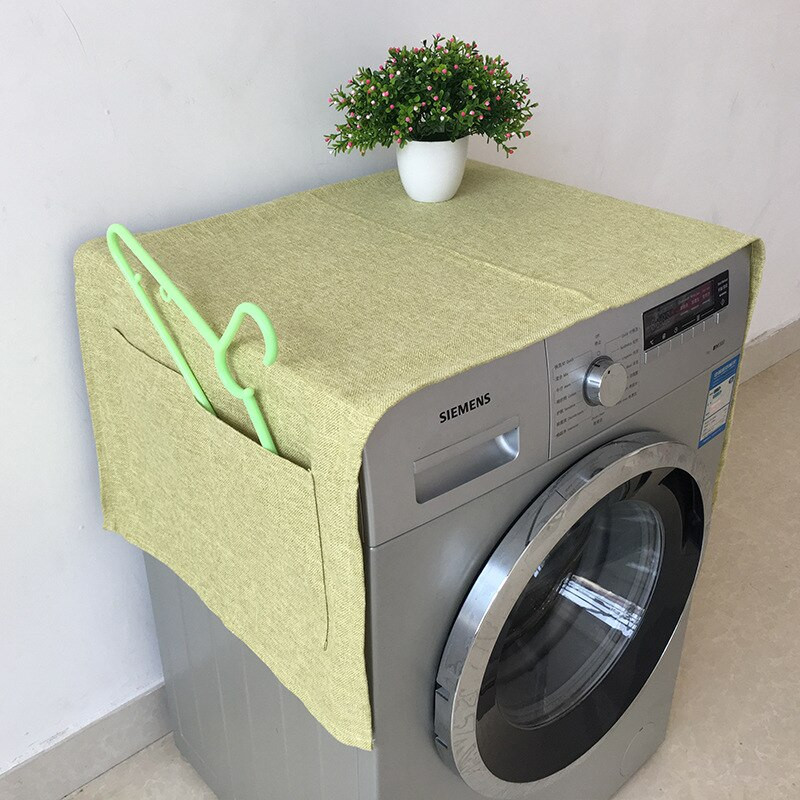 1ks Bavlnený a ľanový kryt na vonkajší nábytok, kryt na práčku, moderný jednoduchý kryt na chladničku