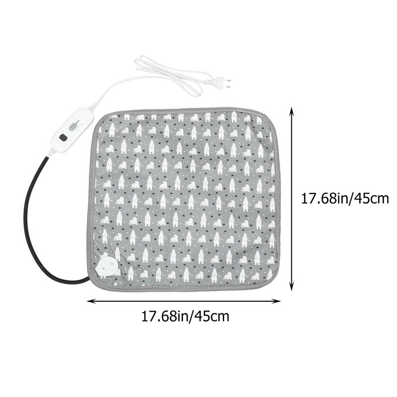 1 gab. Suņu apsildes paliktnis, ūdensizturīgs mājdzīvnieku elektriskā sega mājdzīvnieku apsildes paklājiņš (spraudnis)