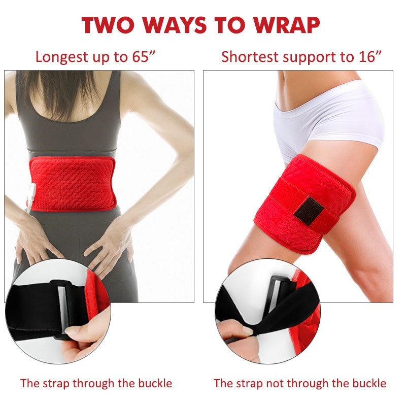 Mini jastučić za grijanje za bolove u leđima i grčeve Jastučić za grijanje s opcijama terapije vlažnom i suhom toplinom EU/US/UK/AU utikač