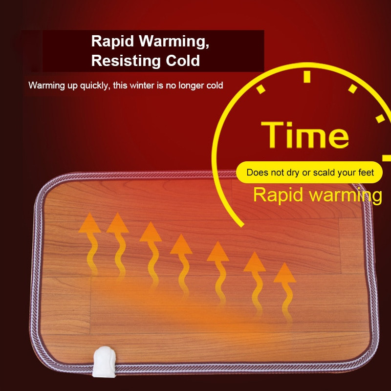 Šildomas kilimas pėdų šildytuvas Odinis šildymas šildomas Elektrinis šildymo pagalvėlės Pėdų šildytuvas Kilimas Termostatas Šildymo įrankiai Pagrindinis