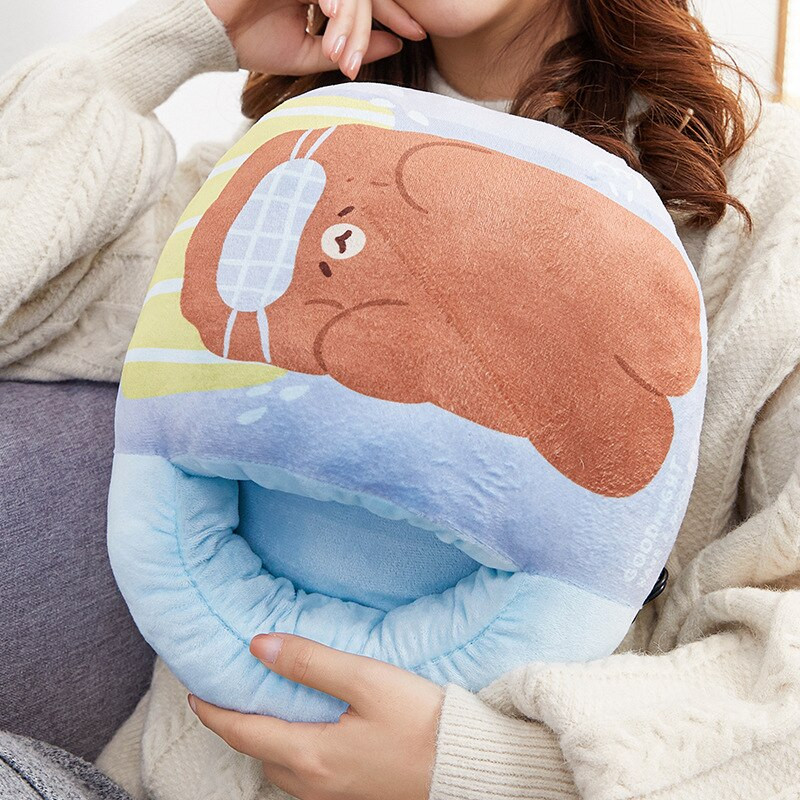 USB ohrievač nôh, horúčka, zimné teplé nohy, domáce, jednofarebné, imitácia králičej kožušiny, umývateľné, vyhrievané papuče pre domáce cestovanie a kanceláriu