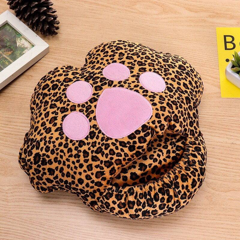 Roztomilý plyšový vankúš na labky, teplé papuče, bezpečnostné elektrické vykurovacie papuče, kreslený USB ohrievač nôh, počítačový ohrievač rúk