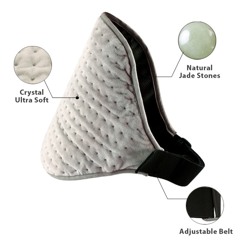 Vyhrievacia podložka na chrbát z infračerveného žiarenia z prírodného nefritu, úľava od bolesti a kŕčov v páse