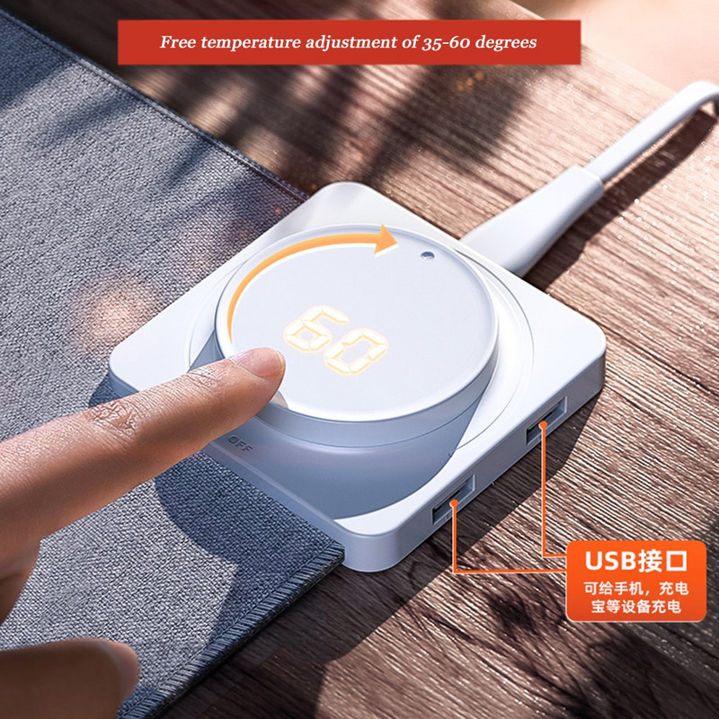 Vodootporni pamuk, rotirajući zaslon, temperatura, grijanje, podloga za miša, topla podloga za stol, grijanje, uredska radna površina, velika topla ruka