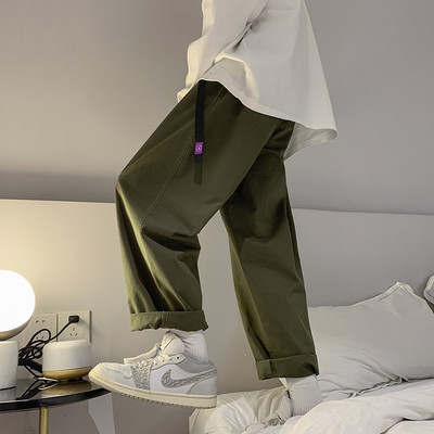 Pantaloni casual barbatesti cu picioare si buzunare late