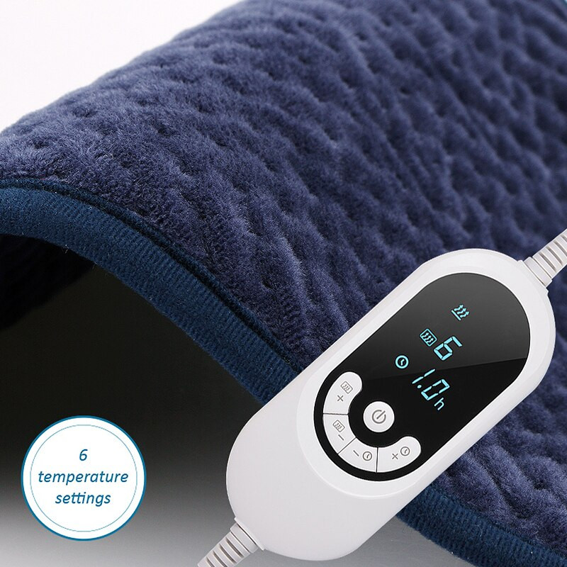 Ultra mäkká tepelná podložka so suchou a vlhkou tepelnou terapiou pre bolesti chrbta a kŕče so 6 teplotnými nastaveniami