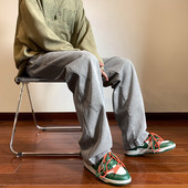 Blugi bărbați - model larg cu șireturi