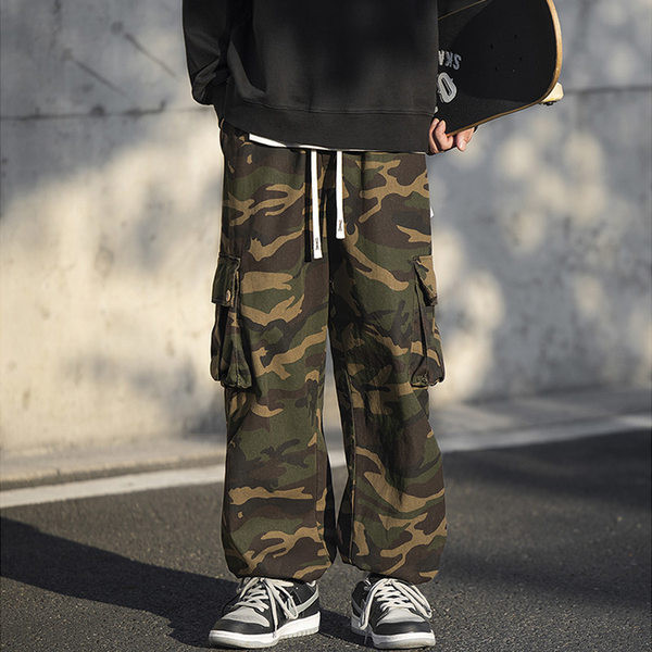 Pantaloni casual barbatesti cu buzunar