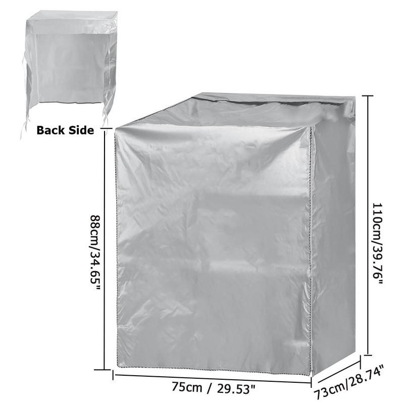 Domáci balkón, vodeodolný, prachotesný, opaľovací krém 210D Oxfordská látka, kryt na práčku, sušičku bielizne s úložným vreckom