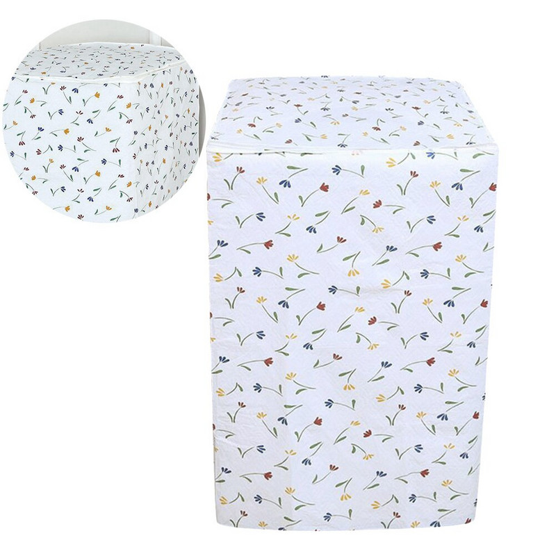 Domáca práčka, ochrana pred každodenným životom, praktický kryt s potlačou malých kvetov, 1 ks