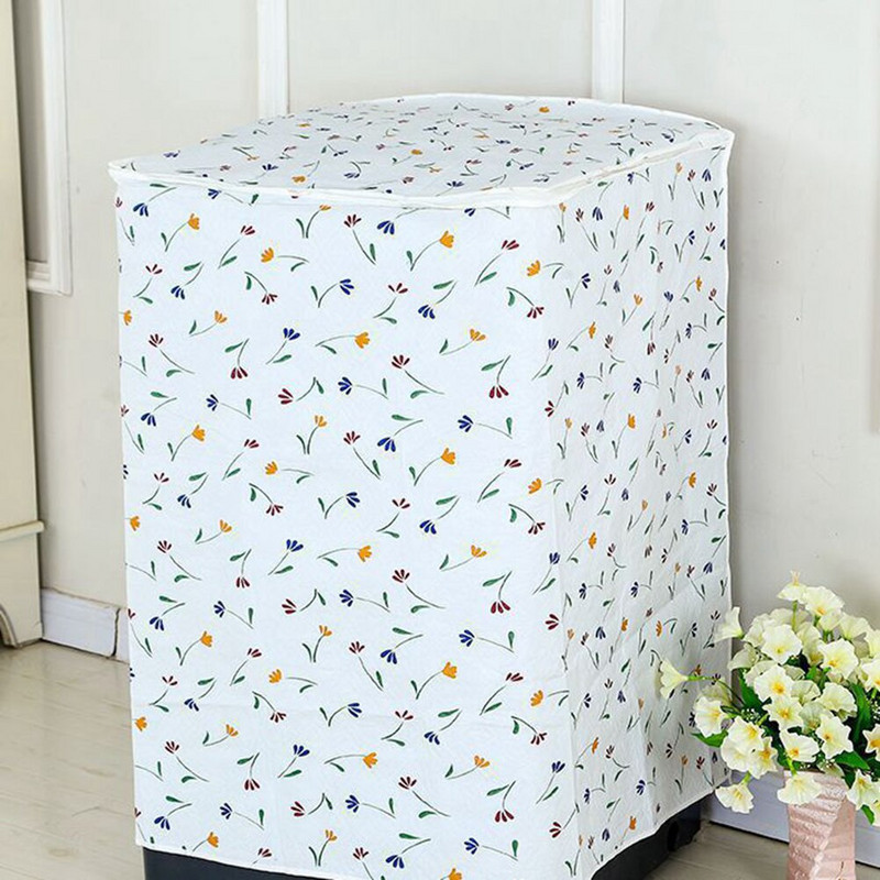 Domáca práčka, ochrana pred každodenným životom, praktický kryt s potlačou malých kvetov, 1 ks