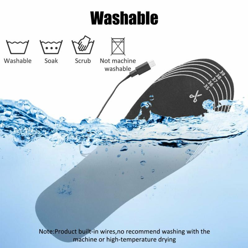 USB fűtött talpbetét elektromos lábmelegítő lábmelegítő zoknibetét Téli kültéri sport fűtött talpbetét télen meleg talpbetét