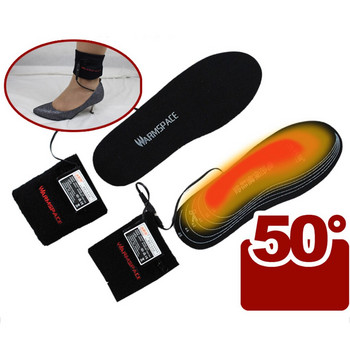 Унисекс USB електрически нагревателни стелки за спортни обувки на открито Ботуши Топли крака Плюшена кожа Меки нагреваеми стелки Консумативи