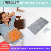 Zimný ohrievač s 3 prevodovými stupňami, nastaviteľná elektrická ohrievacia deka, domáce potreby, mäkká, šetrná k pokožke, telo, ramená, krk, chrbát, nohy