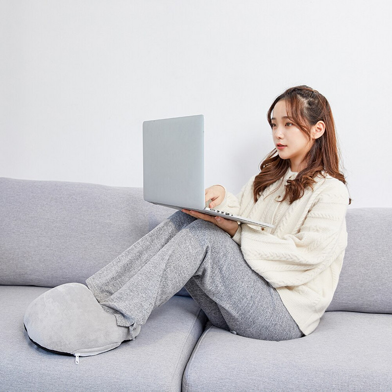 USB pėdų šildytuvas Šildymo padas žiemai Namų biuras Vienspalvis Šilta Pagalvėlė Aksominis Minkštas Kailis Elektriniai Kojų Šildymo Batai