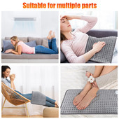 Električni jastuk za grijanje od 75 W za bolove u leđima 10 razina topline Električni jastuk za grijanje 3 postavke tajmera Topli šal za struk Trbuh Ramena