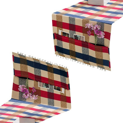 2x kryt na práčku, prachotesná bavlna, dekorácia chladničky, vrchný kryt proti prachu, s bočným úložným vreckom