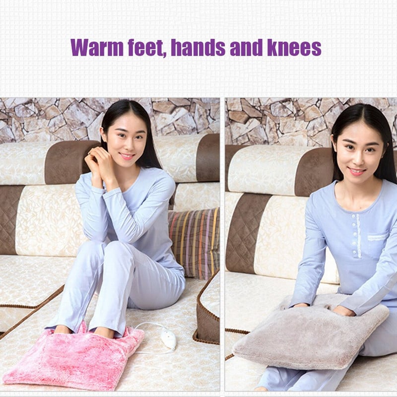 Teplé papuče, úsporný multifunkčný elektrický vykurovací vankúš na nohy, pohodlná konštantná teplota pre zimnú domácu kanceláriu