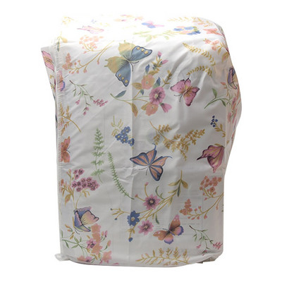 Zips, ľahko čistiteľný, prachotesný, roztomilý kvetinový potlačený kryt s predným vkladaním, kúpeľňová dekorácia, kryt na práčku, príslušenstvo pre domácnosť