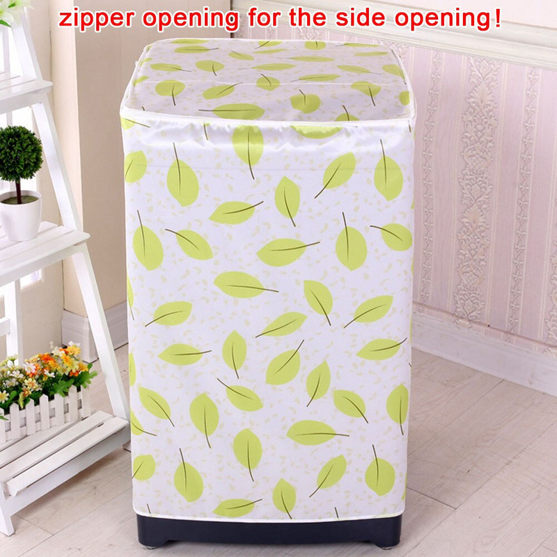 Zips, ľahko čistiteľný, prachotesný, roztomilý kvetinový potlačený kryt s predným vkladaním, kúpeľňová dekorácia, kryt na práčku, príslušenstvo pre domácnosť