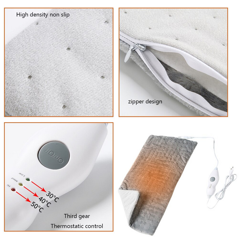 Električni jastučić za grijanje Odvojiva električna grijaća deka za trbuh Starije osobe Zimi Topla deka za ublažavanje bolova u leđima, nogama i zglobovima