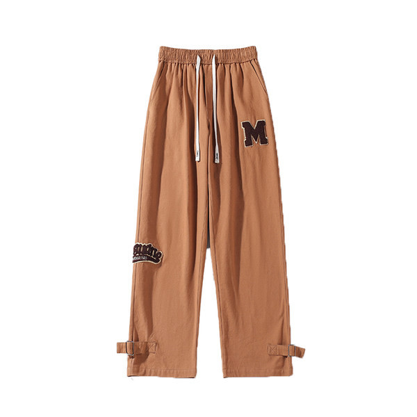 Pantaloni sport barbati cu buzunare - culoare negru si maro