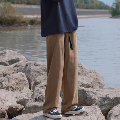 Pantaloni casual pentru bărbați cu inscripții