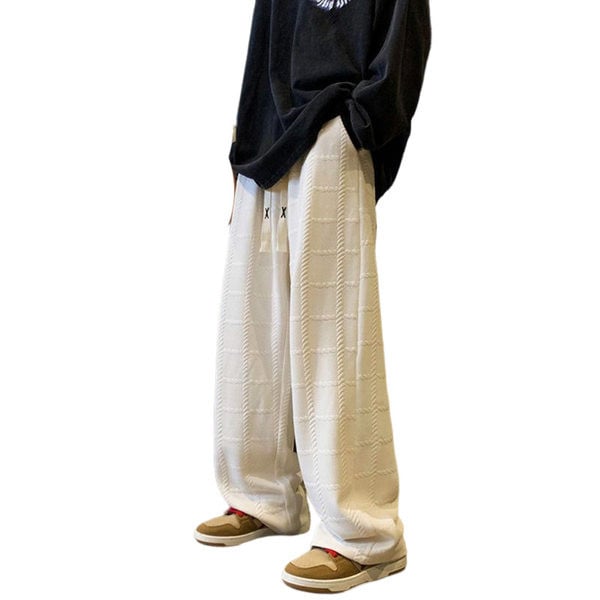 Pantaloni barbatesti model lat cu sireturi potriviti pentru viata de zi cu zi