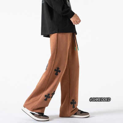 Pantaloni casual pentru bărbați cu buzunare