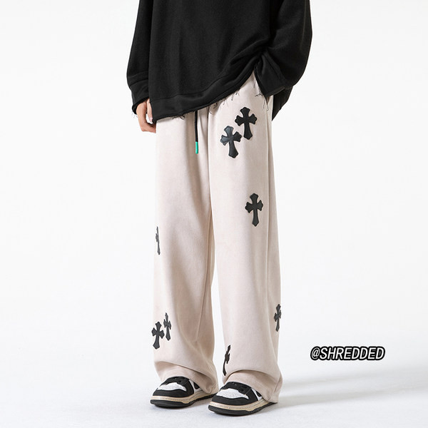 Pantaloni casual pentru bărbați cu buzunare