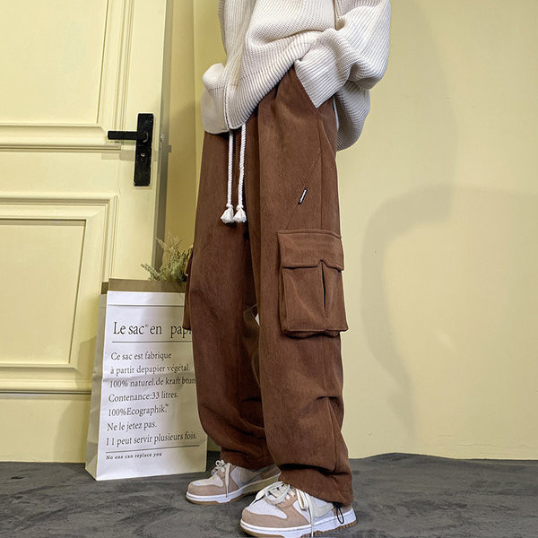 Pantaloni retro barbatesti cu buzunare