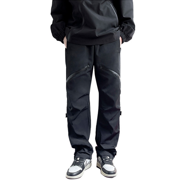 Ležerne muške hlače - s patentnim zatvaračem