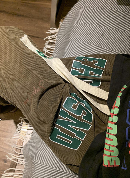 Pantaloni casual pentru bărbați cu șnur