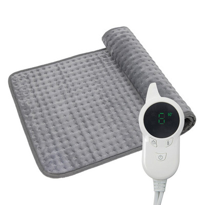 60*30cm mikroplyšová elektrická terapeutická vyhrievacia podložka 9 teplôt elektrická deka na úľavu od bolesti brucha, pása a chrbta v zime