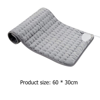 60*30cm Microplush Електрическа нагревателна подложка 3 нива Електрическо одеяло за облекчаване на болки в корема, кръста и гърба Зимно топло