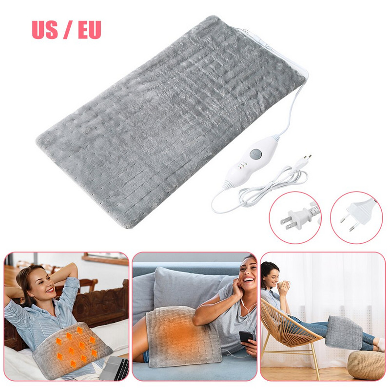 Vyhrievacia podložka s 3 prevodmi, nastaviteľná elektrická ohrievacia deka, domáce potreby, mäkká pokožka, priateľská k domácej pohovke, kancelárii