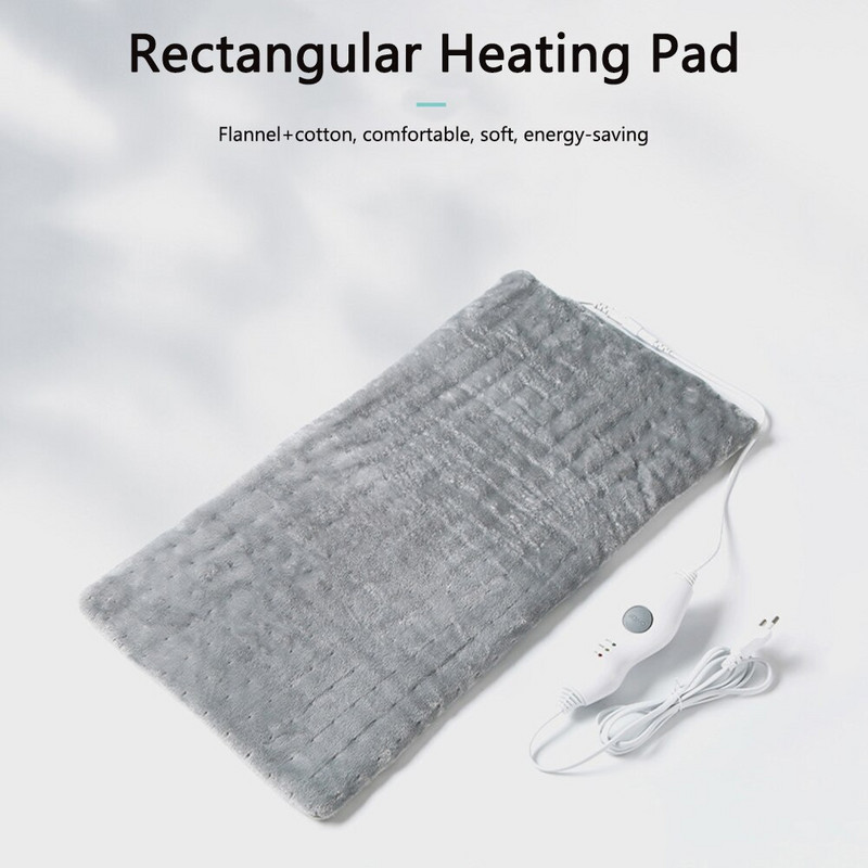 Vyhrievacia podložka s 3 prevodmi, nastaviteľná elektrická ohrievacia deka, domáce potreby, mäkká pokožka, priateľská k domácej pohovke, kancelárii
