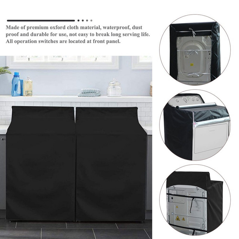 Huzat Mosógép Gépi mosógép Szárítógép Vízálló Védő Lock Mosoda Kültéri Automaticanti Minden Időjárás Napálló Védő Takaró