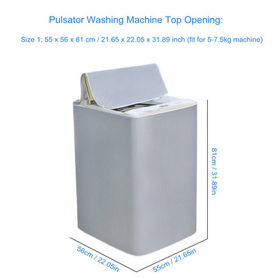 Kryt na práčku, automatická pulzná valcová práčka, opaľovací krém, vodotesný kryt na práčku, sušička, polyester, prachotesný