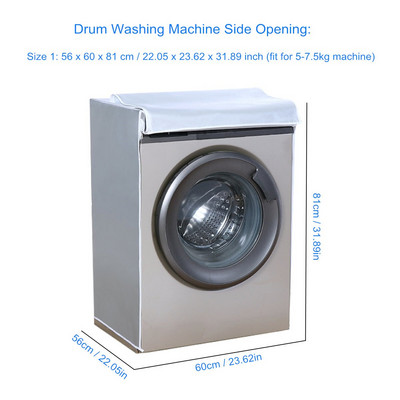 Kryt na práčku, automatická pulzná valcová práčka, opaľovací krém, vodotesný kryt na práčku, sušička, polyester, prachotesný