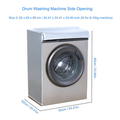 Kryt na práčku, automatická pulzná valcová práčka, opaľovací krém, vodotesný kryt na práčku, sušička, polyester, prachotesný